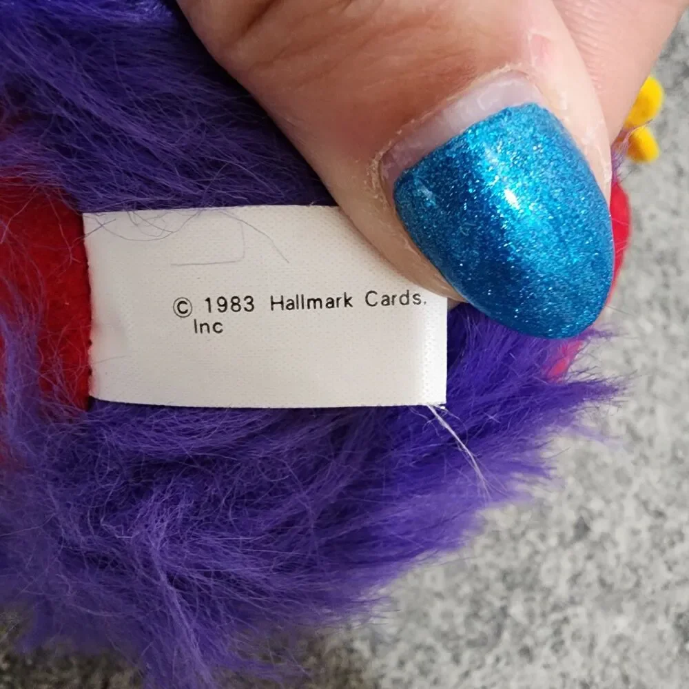 Vintage 83 84 Rainbow Brite Sprites Plush Pair - Yellow Spark & Purple Sprite